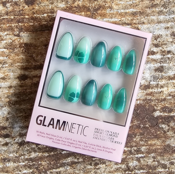 Glamnetic Other - Glamnetic Pretty Siren Green Short Almond Press-On Nails